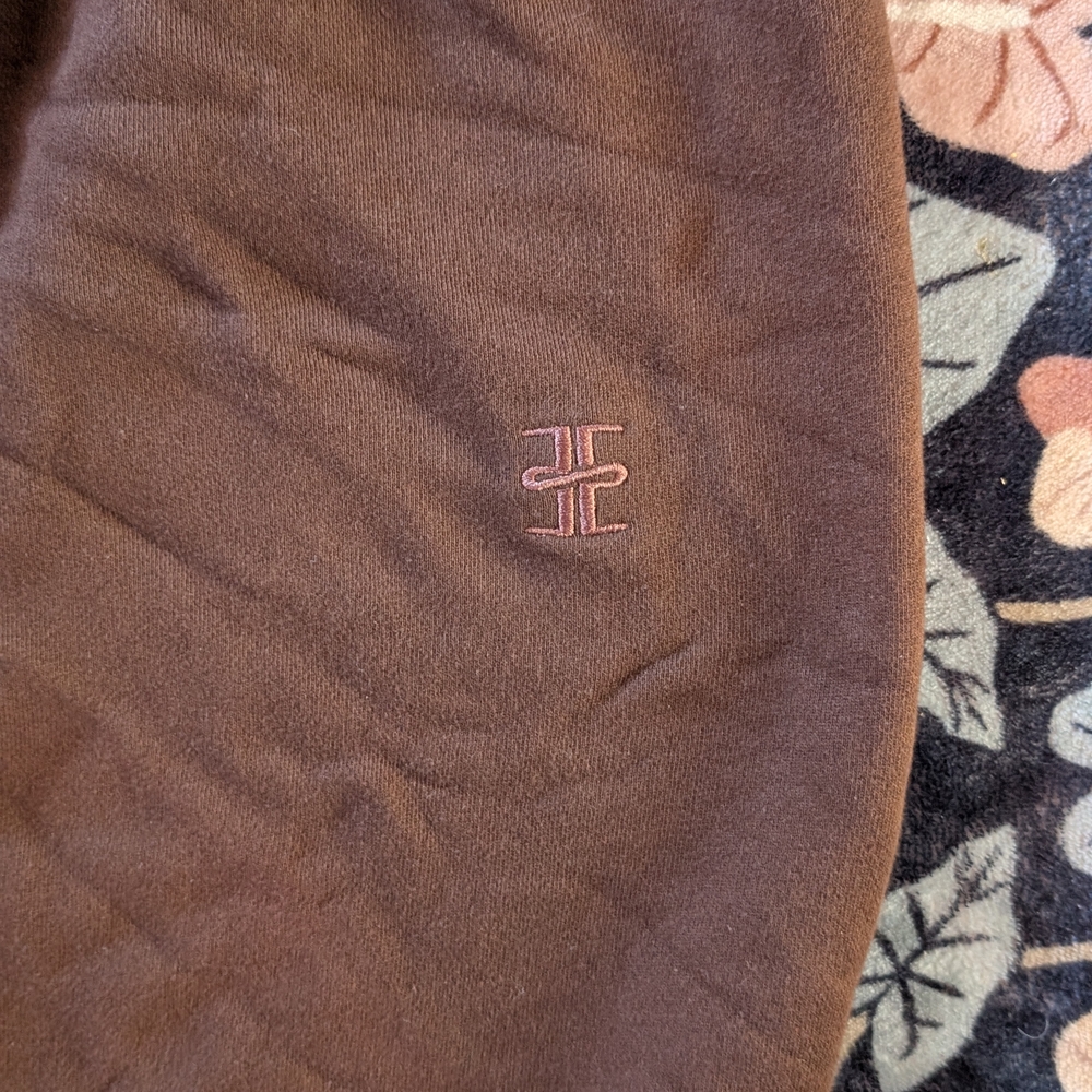 Eterne Chocolate Brown Fleece Joggers - Picture 4 of 4
